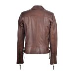 back The Amelia Brown Moto Jacket