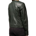 Emma Emerald Green Leather Jacket