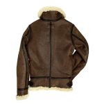 Women’s Brown Leather Aviator Jacket
