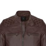 Men’s Tea Leather Biker Jacket