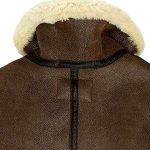 Women’s Brown Leather Aviator Jacket