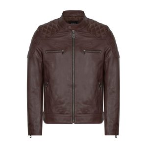 Men’s Tea Leather Biker Jacket