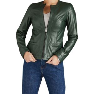 Emerald Leather Motorcycle Jacket