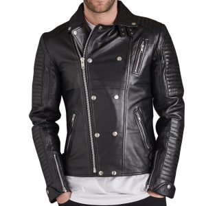 Men's Outlaw Leather Biker Jacket