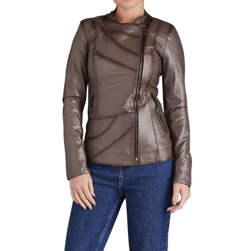 Moonbeam Dark Grey Biker Jacket Moonbeam Dark Grey Biker Jacket