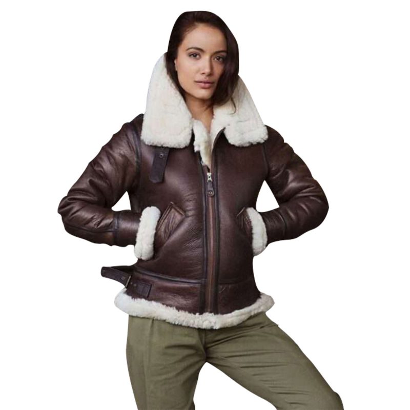 Starlight Brown Shearling Leather Jacket