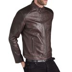 Men's Outlaw Brown Leather Jacket