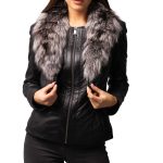 Cityscape Black Leather Jacket