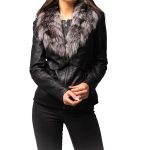 Cityscape Black Leather Jacket