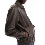 side Whispering Willow Oversized Bomber Jacket