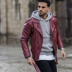 Burgundy Leather Jackets