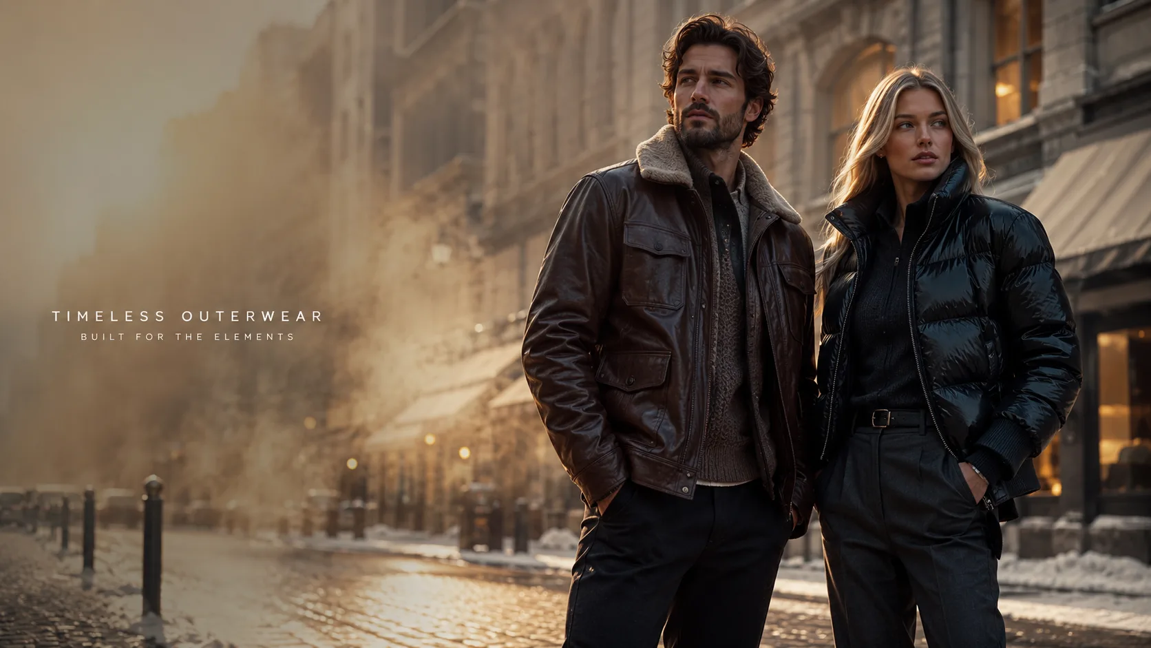 leather puffer jacket